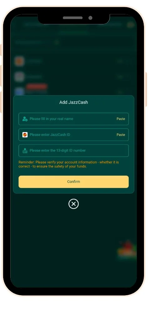 deposit & withdraw