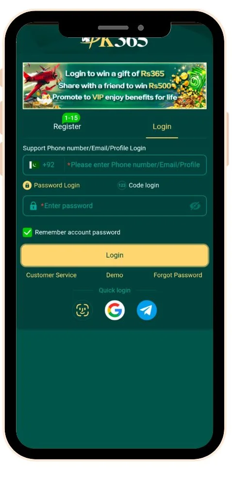 register & login